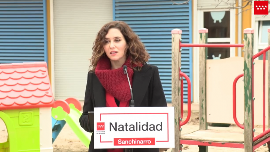 Texto Alternativo: Díaz Ayuso el Gobierno de la Comunidad presenta la Estrategia de Natalidad: “Encabezamos el plan más ambicioso de Europa y es la base del Madrid libre y próspero del futuro”