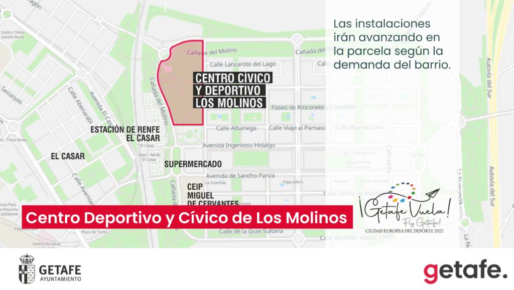 Texto Alternativo: Los Molinos contará con un novedoso Centro Cívico y Deportivo