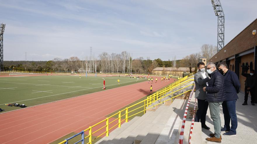 Texto Alternativo: La Comunidad de Madrid finaliza la rehabilitación integral del edificio de vestuarios del complejo deportivo Dehesa Boyal en San Sebastián de los Reyes