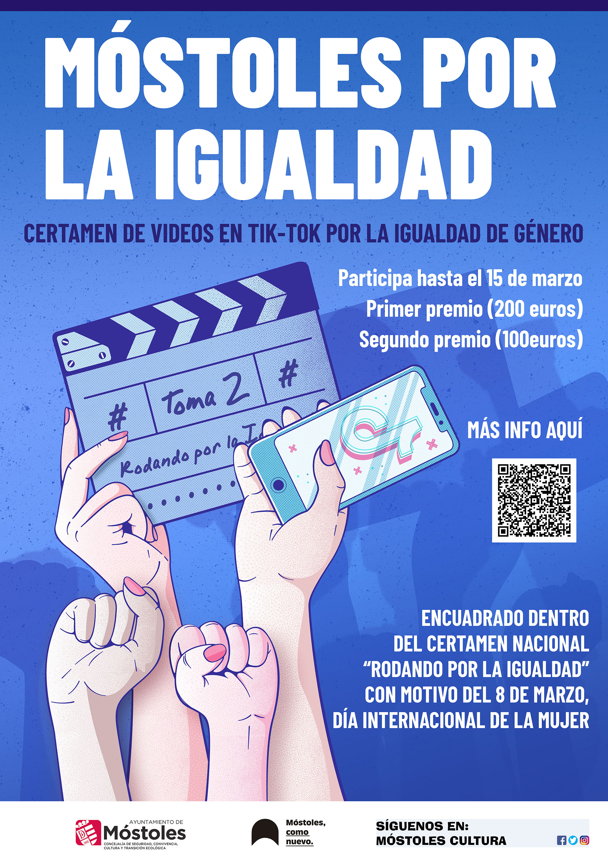 Texto Alternativo: Móstoles conciencia sobre la igualdad con el certamen de TikTok #Móstolesporlaigualdad