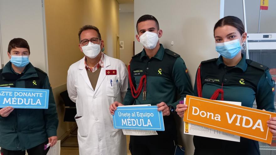 Texto Alternativo: Veintinueve jóvenes de la Academia de Oficiales de la Guardia Civil de Aranjuez, nuevos donantes de médula ósea