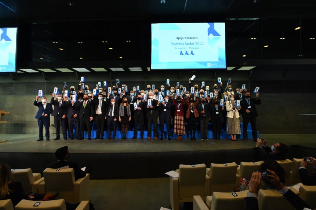 Texto Alternativo: Getafe renueva el máximo reconocimiento por sus excelentes datos de recogida de papel y cartón