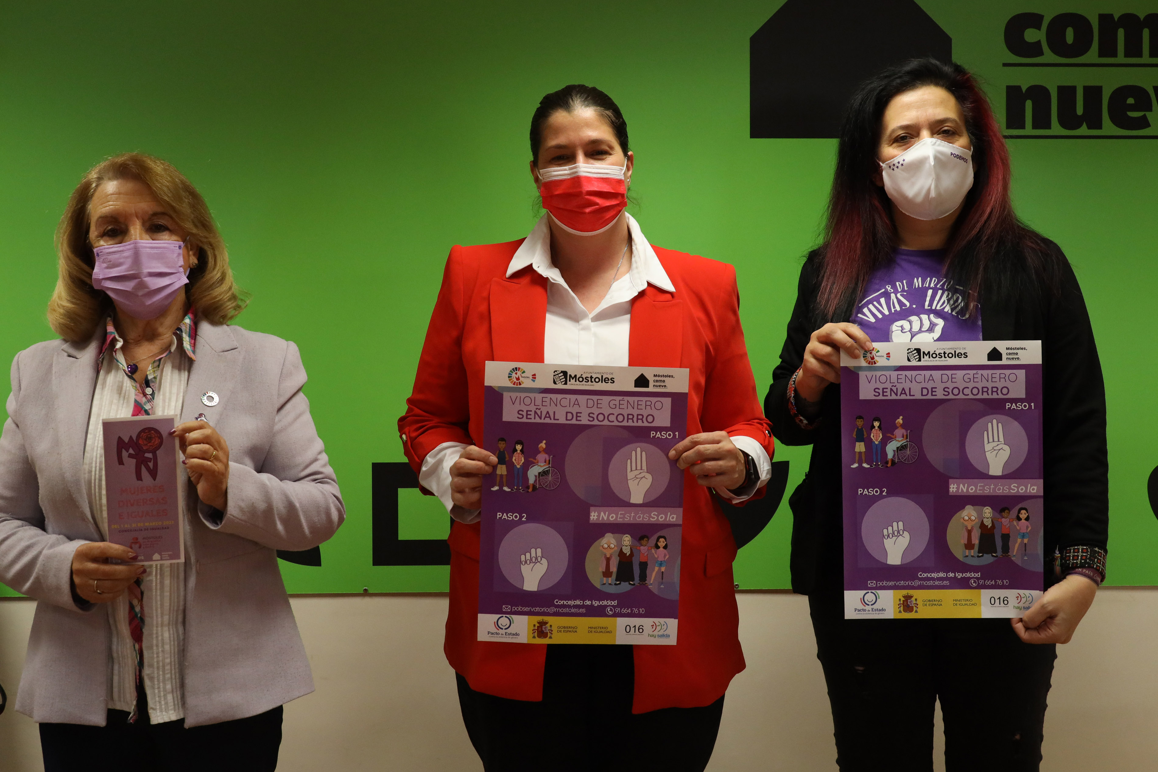 Texto Alternativo: Móstoles recupera la marcha feminista del 8 de marzo dentro del programa por el Día Internacional de la Mujer