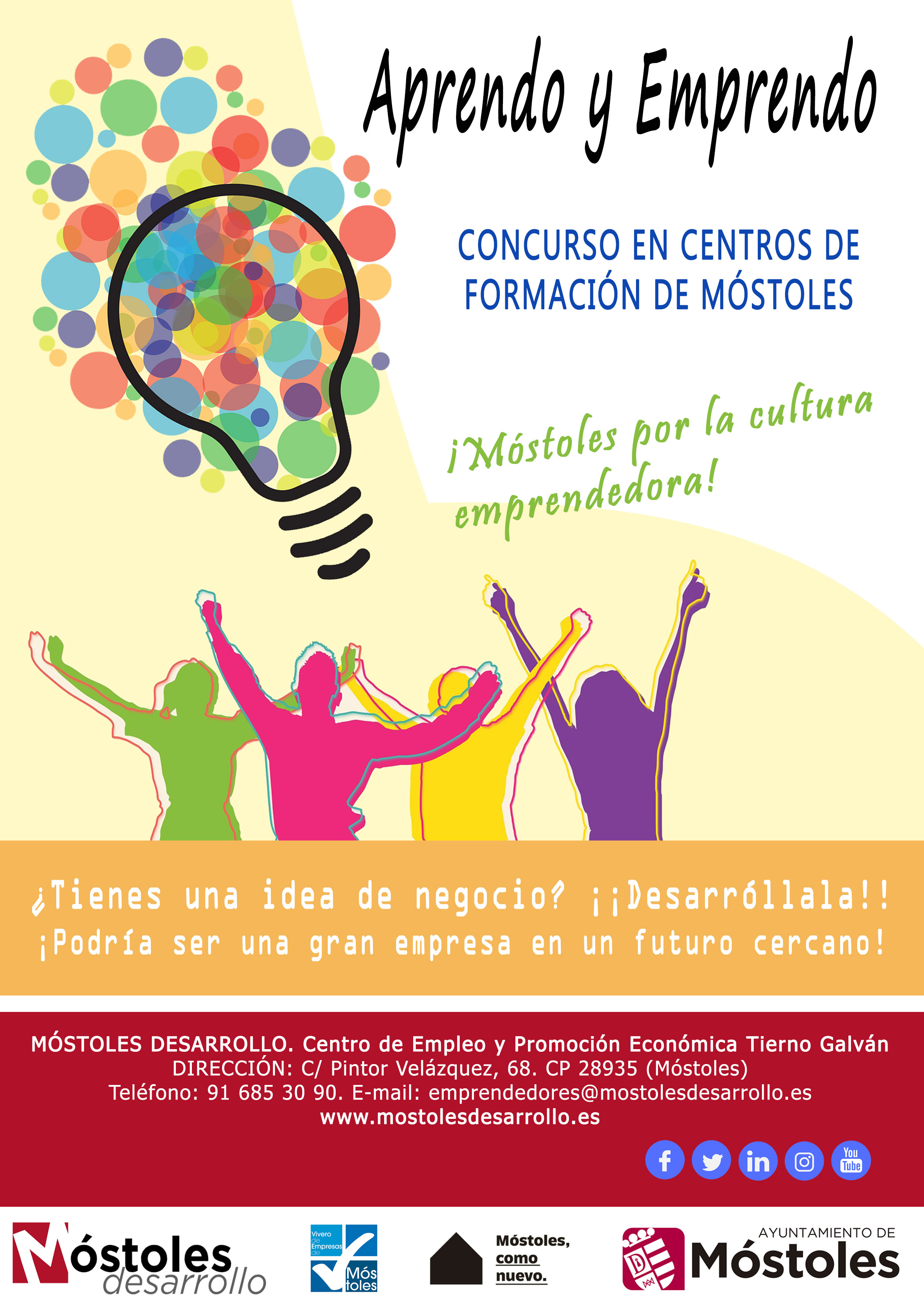 Texto Alternativo: Móstoles Desarrollo impulsa el emprendimiento en los centros educativos con el programa Aprendo y Emprendo