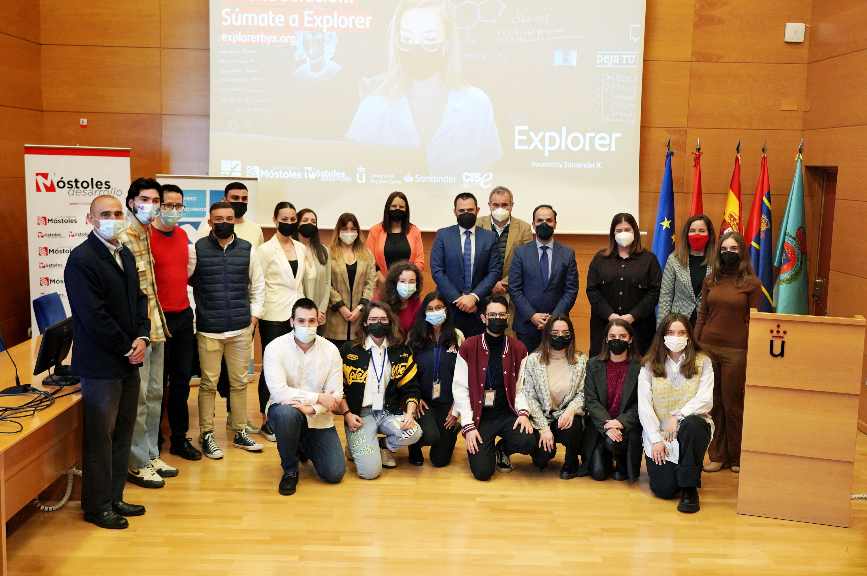 Texto Alternativo: Arranca un nuevo programa Explorer de la Universidad Rey Juan Carlos a través del Vivero de Empresas de Móstoles y de Santander Universidades