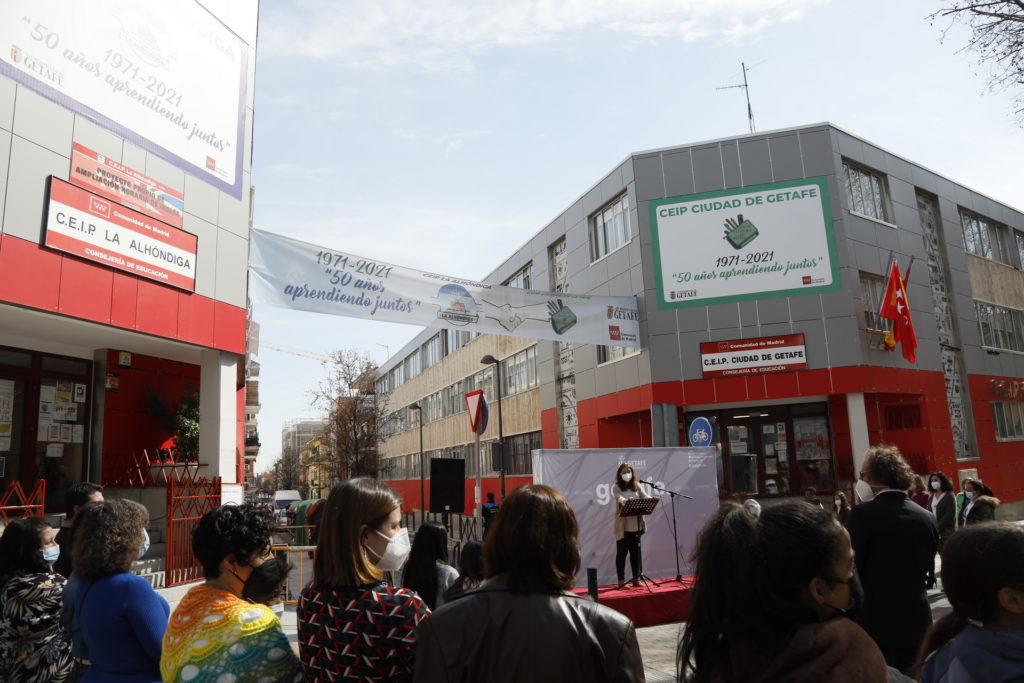 Texto Alternativo: Getafe celebra el 50 aniversario de 3 colegios públicos