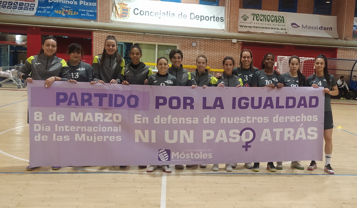 Texto Alternativo: El Fútbol Sala Femenino se suma a los actos por el 8-M con un partido por la igualdad contra el Rayo Majadahonda