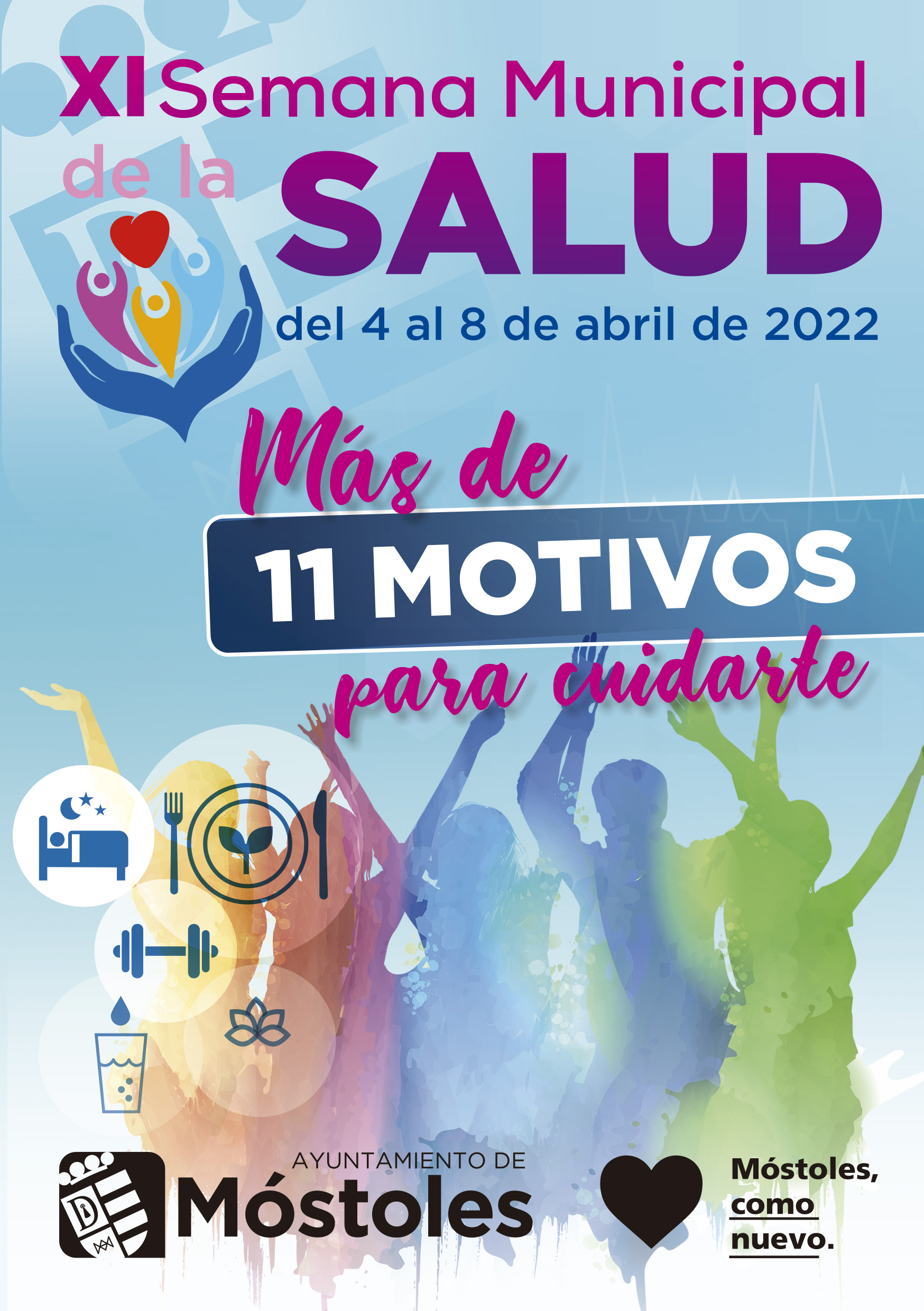 Texto Alternativo: La XI Semana Municipal de la Salud de Móstoles se celebrará del 4 al 8 de abril