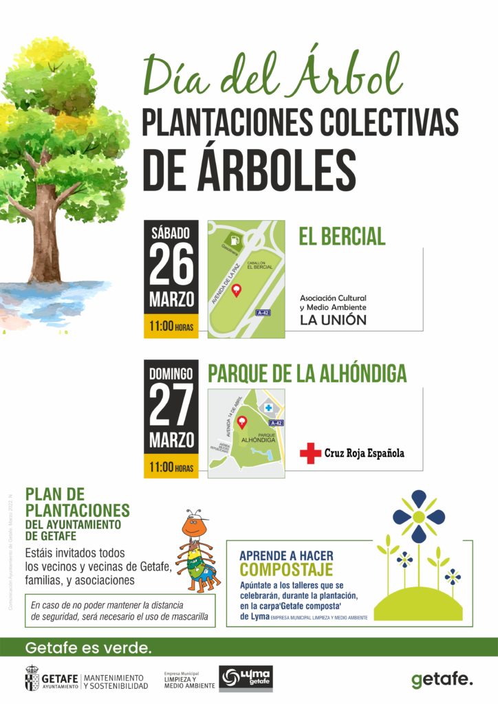 Texto Alternativo: Getafe organiza dos nuevas plantaciones colectivas en El Bercial y el Parque Alhóndiga
