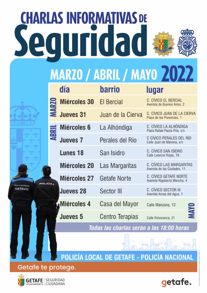 Texto Alternativo: Policía Local y Nacional ofrecen un nuevo ciclo de charlas de seguridad