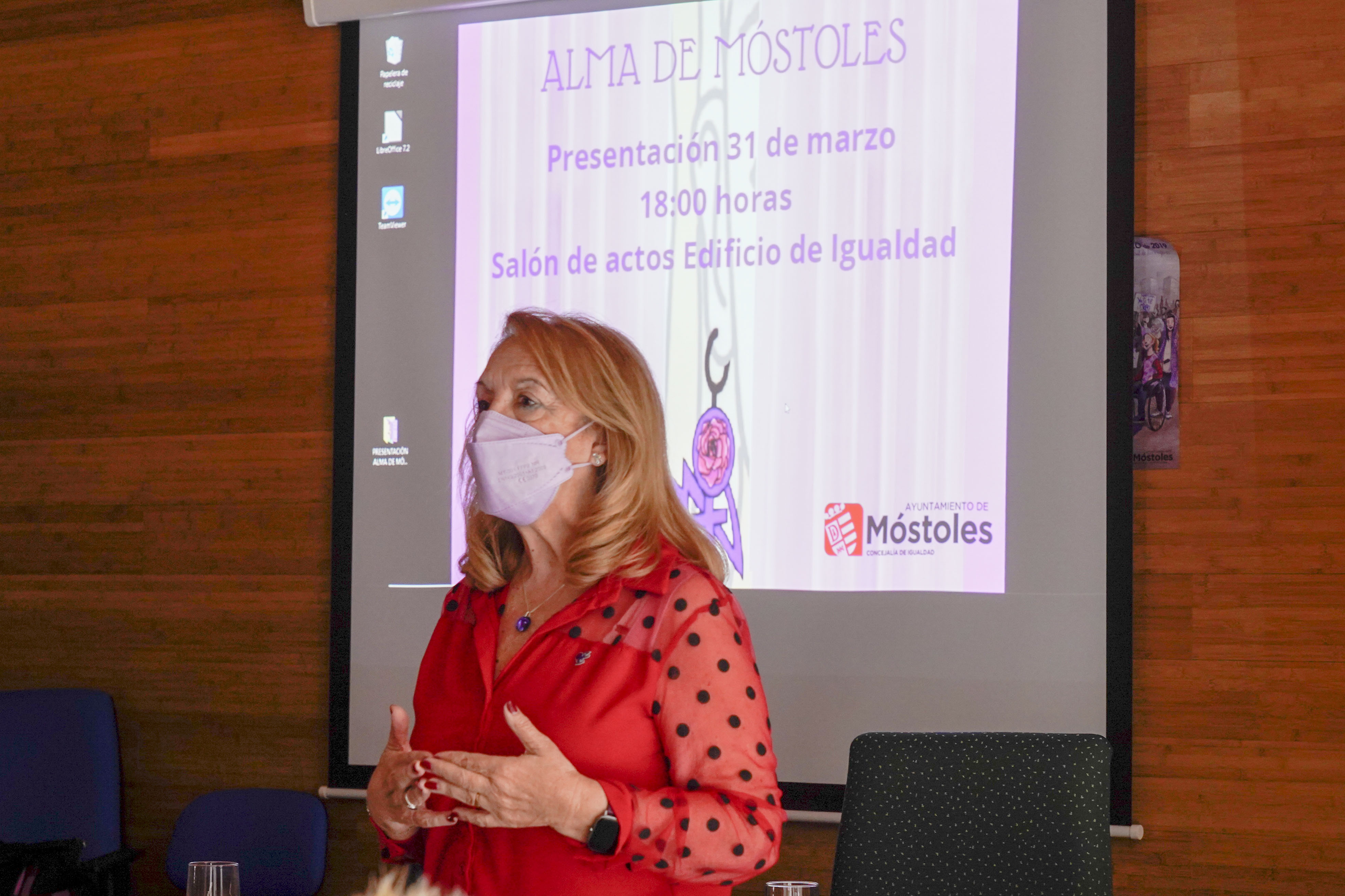 Texto Alternativo: El Gobierno de Móstoles presenta Alma de Móstoles, un personaje creado para acercar a los jóvenes a la lucha por la igualdad