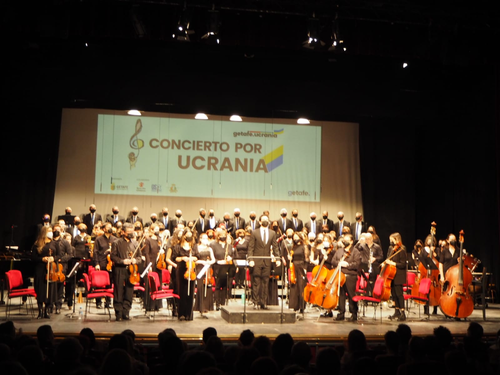 Texto Alternativo: Getafe recoge 7.620 euros en su concierto benéfico para Ucrania