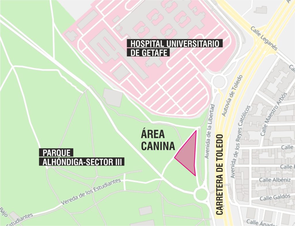 Texto Alternativo: Traslado del Área Canina de La Alhóndiga junto al parque y el Hospital