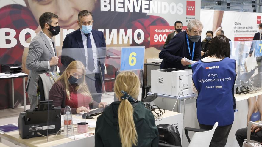 Texto Alternativo: La Comunidad de Madrid ha prestado más de 20.000 servicios a los refugiados ucranianos en la región