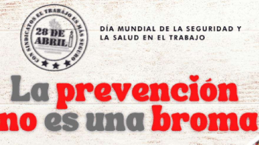 Texto Alternativo: El IRSST apoya la campaña La prevención no es una broma