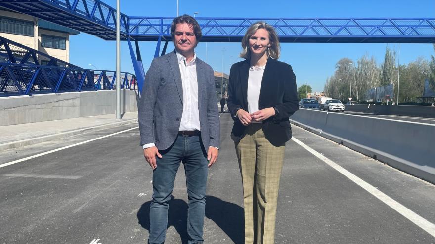 Texto Alternativo: La Comunidad de Madrid finaliza la nueva vía de servicio para acceder al polígono El Bañuelo de Fuenlabrada