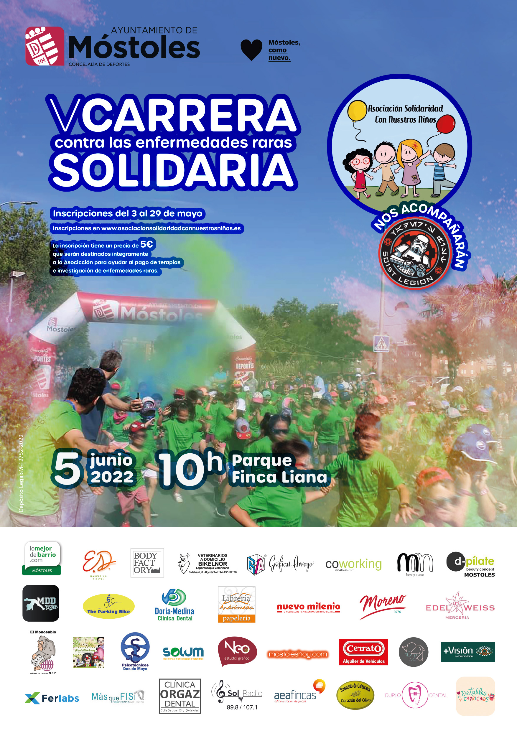 Texto Alternativo: El plazo de inscripciones para participar en el V Carrera Solidaria contra las Enfermedades Raras termina el próximo 29 de mayo