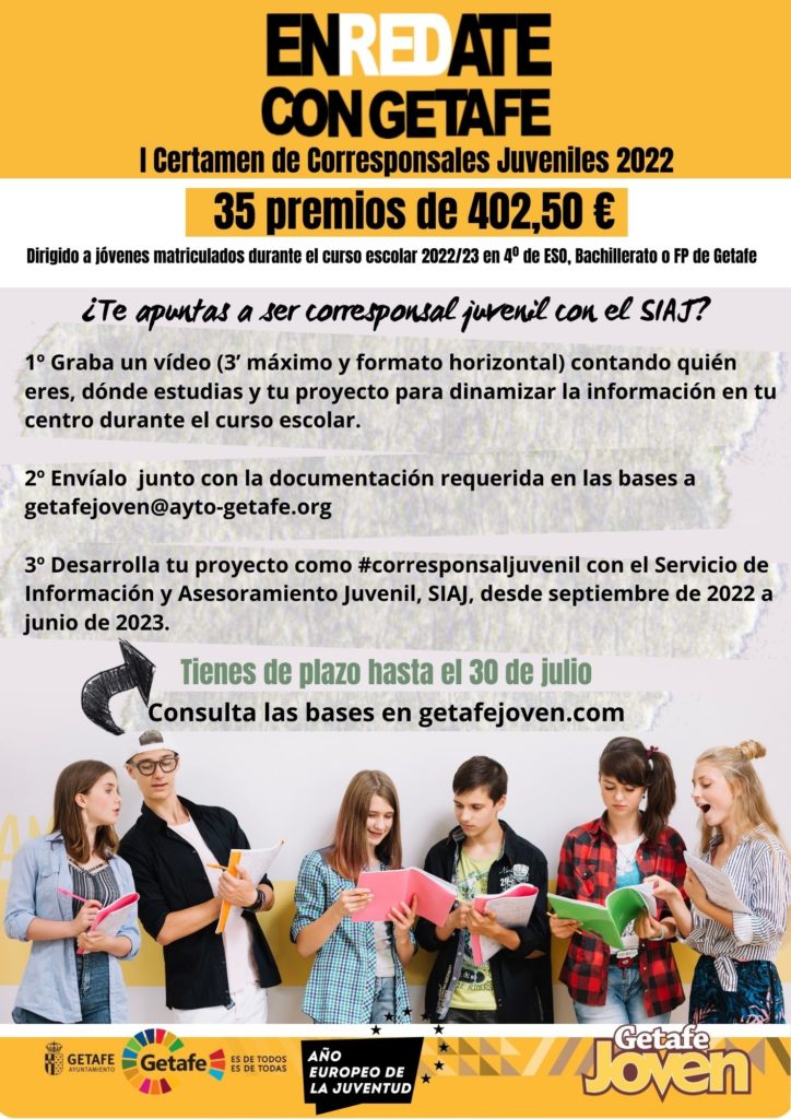 Texto Alternativo: Certamen ENREDATE CON GETAFE