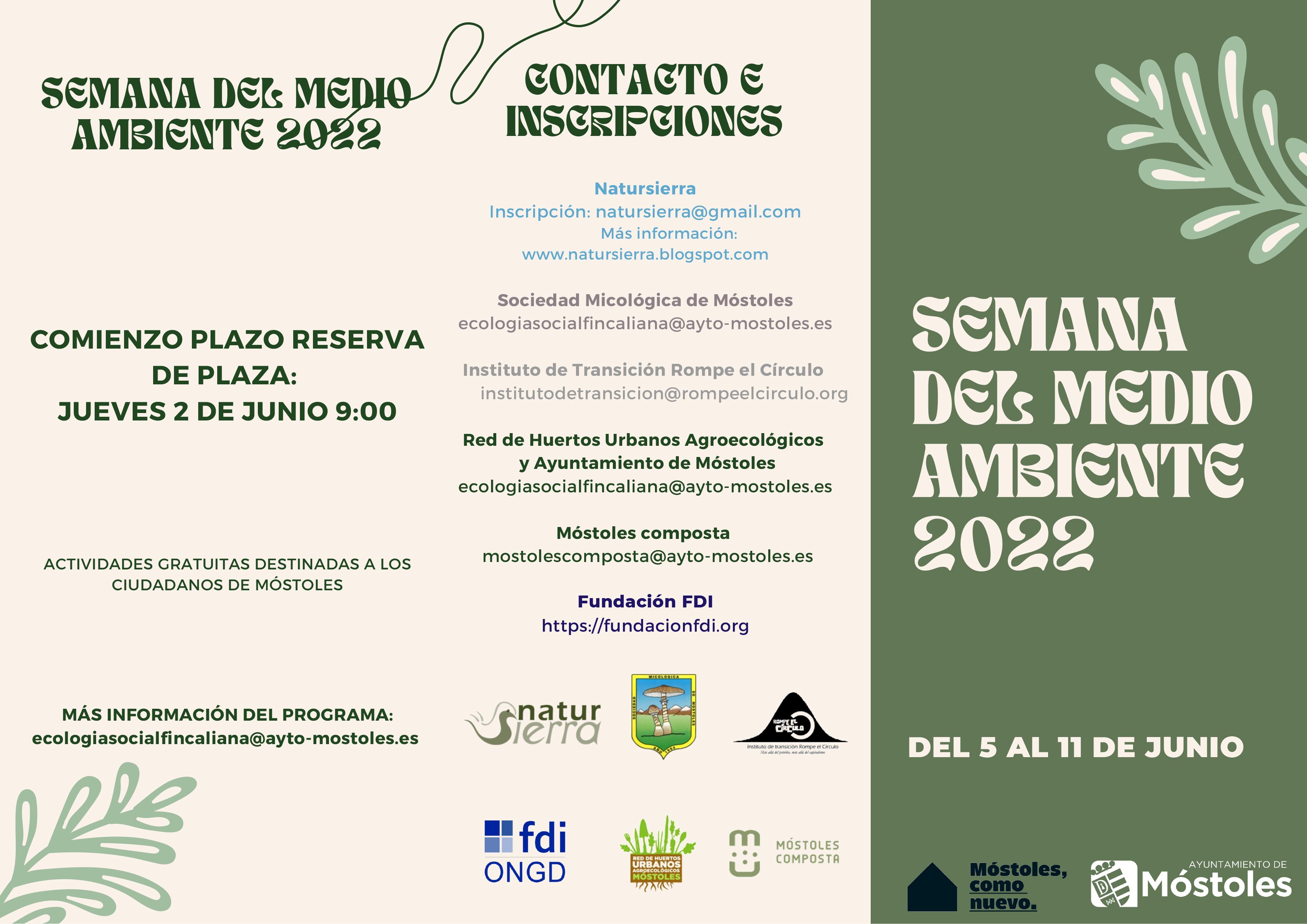 Texto Alternativo: Móstoles celebra el Día del Medio Ambiente con actividades para concienciar sobre la importancia de su preservación