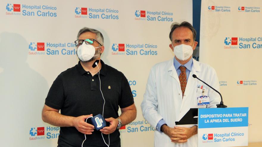 Texto Alternativo: La sanidad pública madrileña utiliza un novedoso dispositivo que evita la apnea del sueño