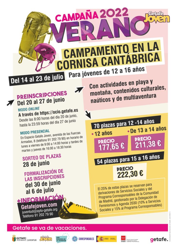 Texto Alternativo: Getafe ofrece 5.687 plazas para campamentos de verano