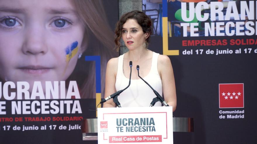 Texto Alternativo: Díaz Ayuso presenta la campaña solidaria