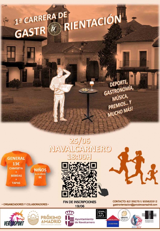 Texto Alternativo: Navalcarnero acoge la I Carrera de Gastrorientación, este sábado, una gymkana con pruebas de degustación y orientación
