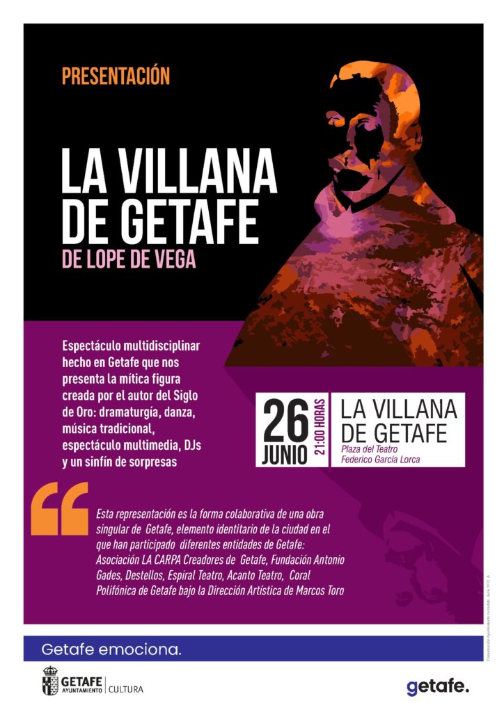 Texto Alternativo: La ciudad reinventa ‘La villana de Getafe’ de Lope de Vega este domingo 26 de junio