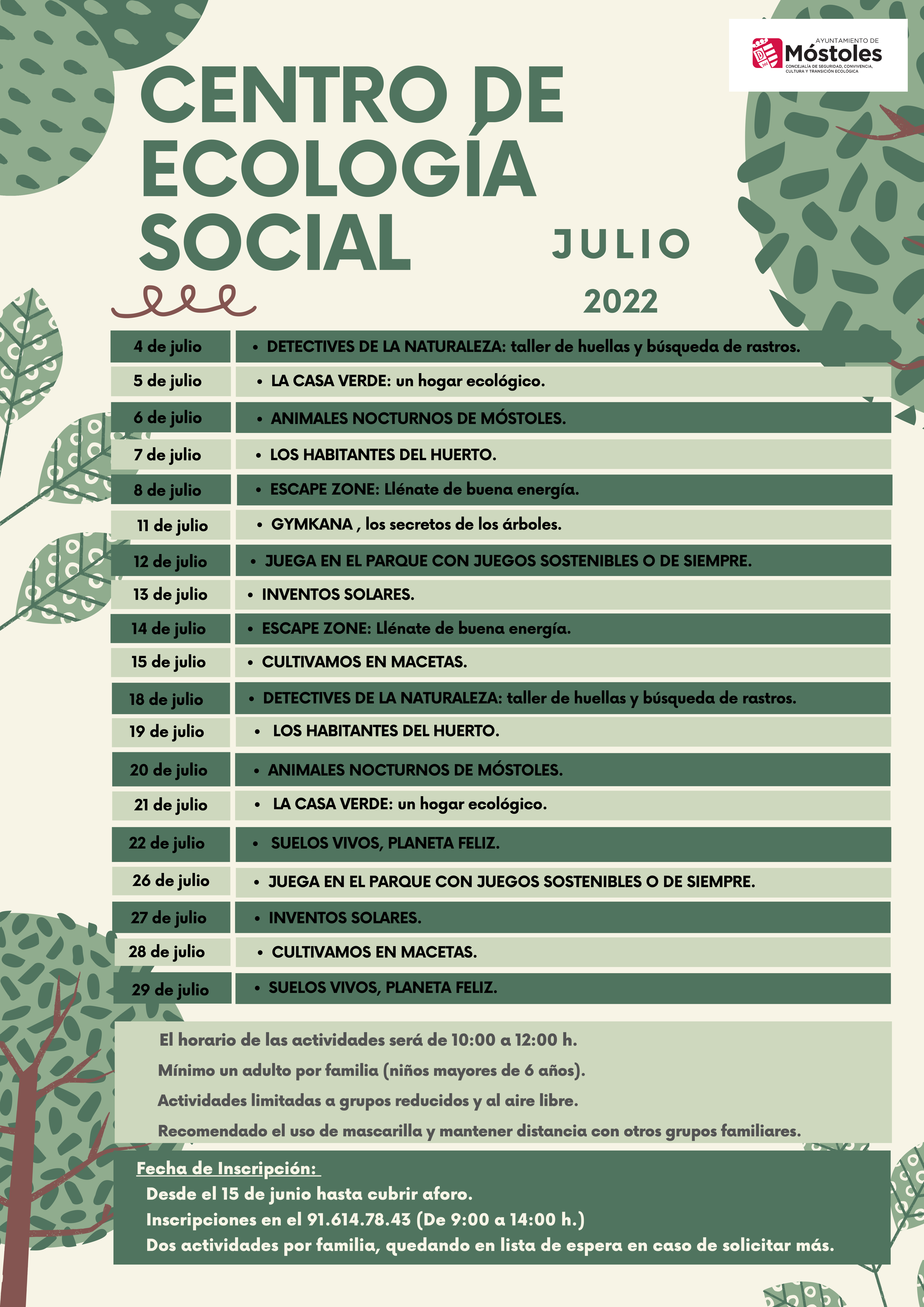 Texto Alternativo: Un taller de detectives de la naturaleza arranca las actividades del mes de julio del Centro de Ecología Social