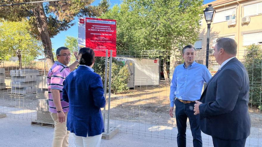 Texto Alternativo: La Comunidad de Madrid construye en Valdelaguna un muro de contención en el entorno de la calle Garita para garantizar la seguridad vial