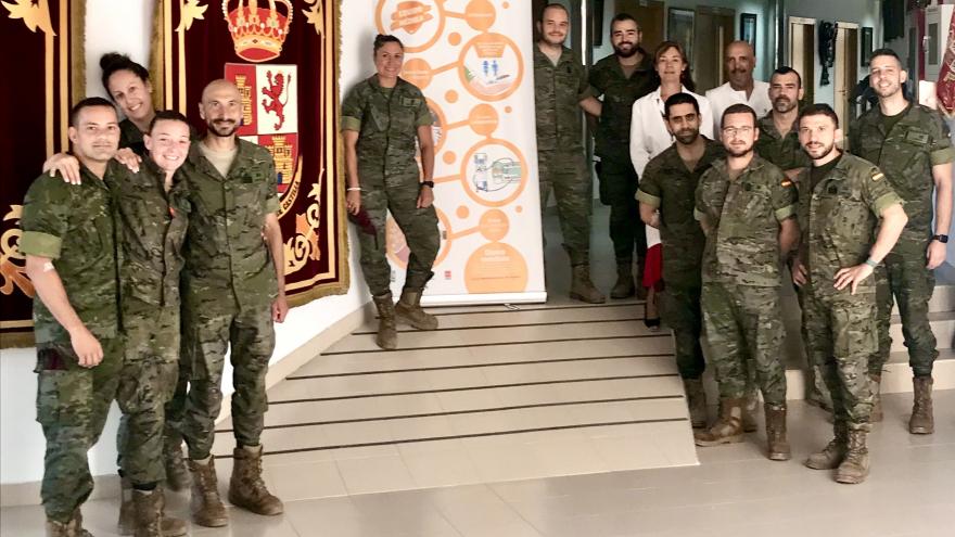 Texto Alternativo: Más de 40 soldados del Ejército de Tierra se registran como donantes de médula ósea