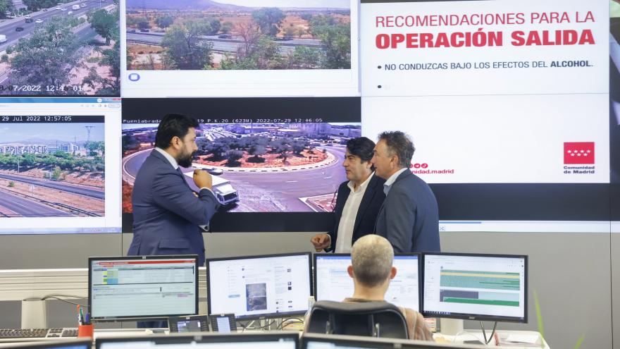 Texto Alternativo: La Comunidad de Madrid intensifica el protocolo de vialidad en su red de carreteras coincidiendo con la Operación salida