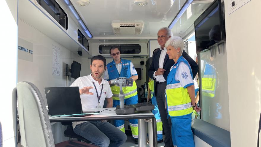 Texto Alternativo: La Comunidad de Madrid despliega 17 profesionales, recursos móviles y un hospital de campaña en los encierros de San Sebastián de los Reyes