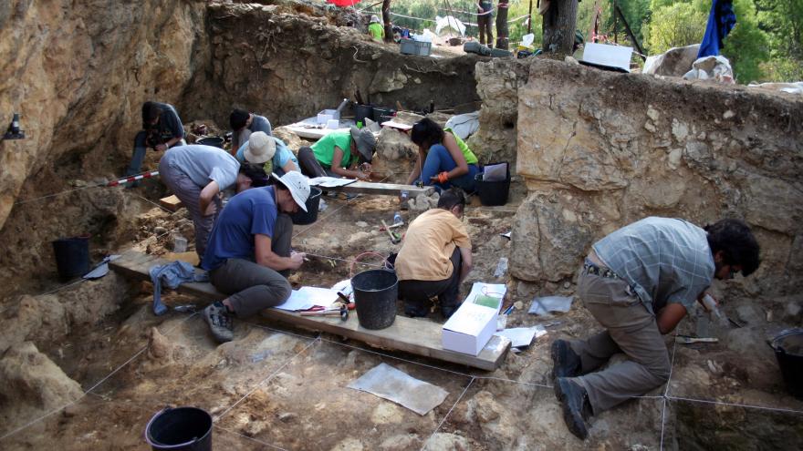 Texto Alternativo: La Comunidad de Madrid desarrolla la XXI campaña de excavación en el Valle de los Neandertales en Pinilla del Valle