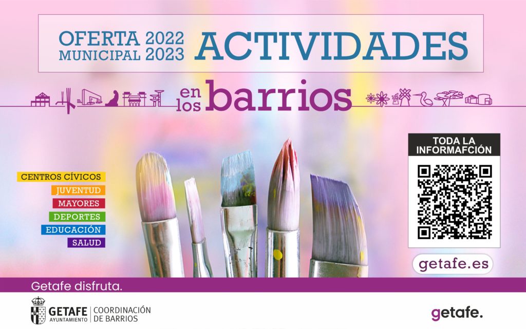 Texto Alternativo: Getafe recupera totalmente la presencialidad en la Oferta Municipal de Actividades en los Barrios