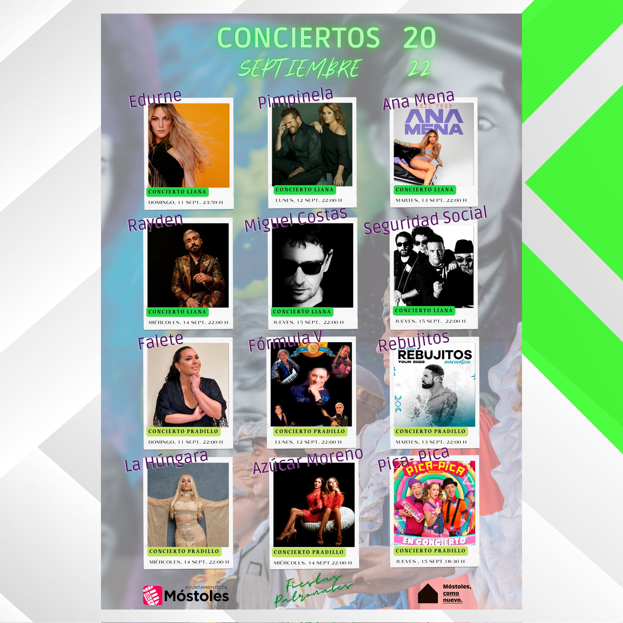 Texto Alternativo: Las Fiestas de Móstoles tendrán 14 actuaciones musicales gratuitas