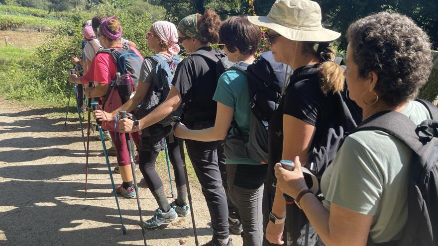 Texto Alternativo: Pacientes oncológicas del Hospital Universitario Infanta Cristina inician este fin de semana el Camino de Santiago