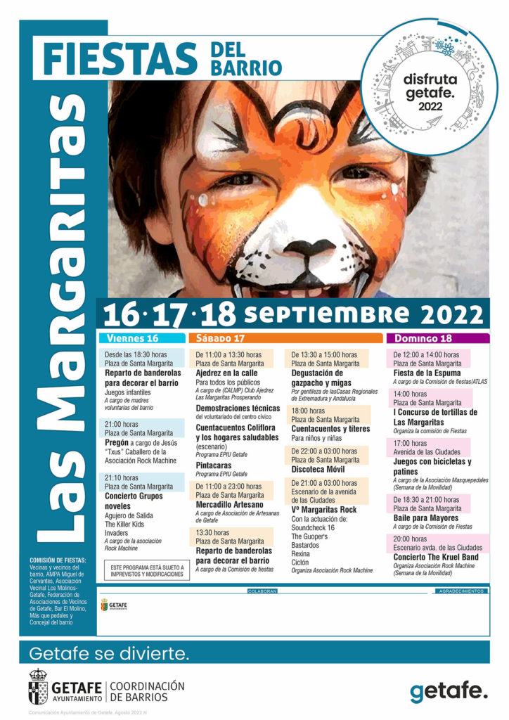 Texto Alternativo: Este fin de semana llegan las Fiestas de Las Margaritas 2022
