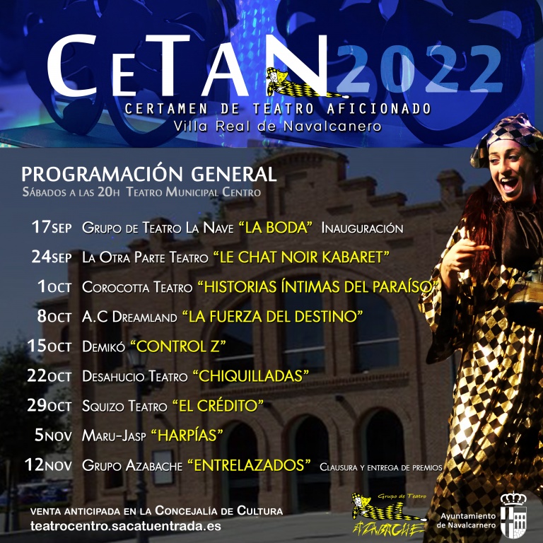 Texto Alternativo: El Certamen de Teatro Aficionado de Navalcarnero comienza este sábado y concurrirán a él 7 compañías de teatro