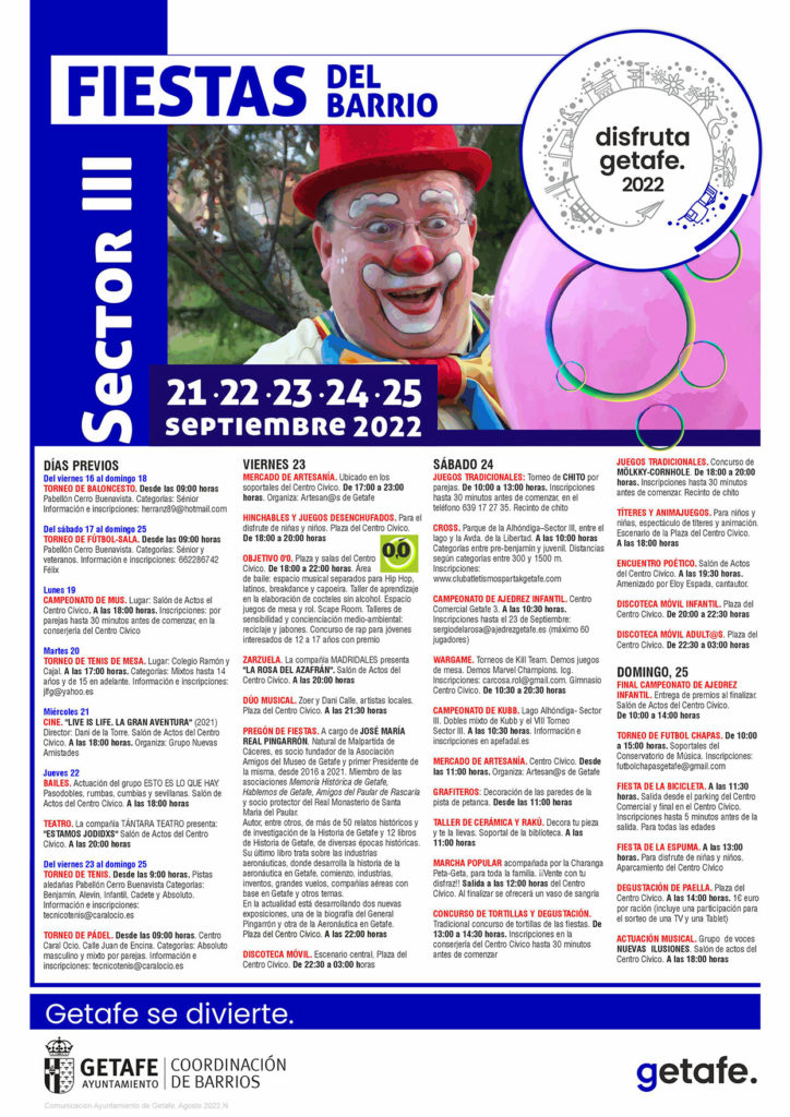 Texto Alternativo: Sector III cierra las Fiestas por todos los barrios de Getafe