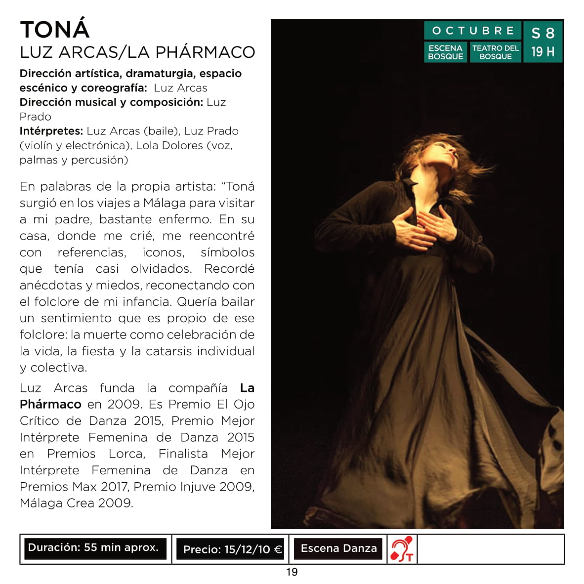 Texto Alternativo: La obra ¿Cómo hemos llegado hasta aquí?, del Teatro del Barrio, y el espectáculo de danza Toná Luz Arcas, en la agenda cultural de la semana