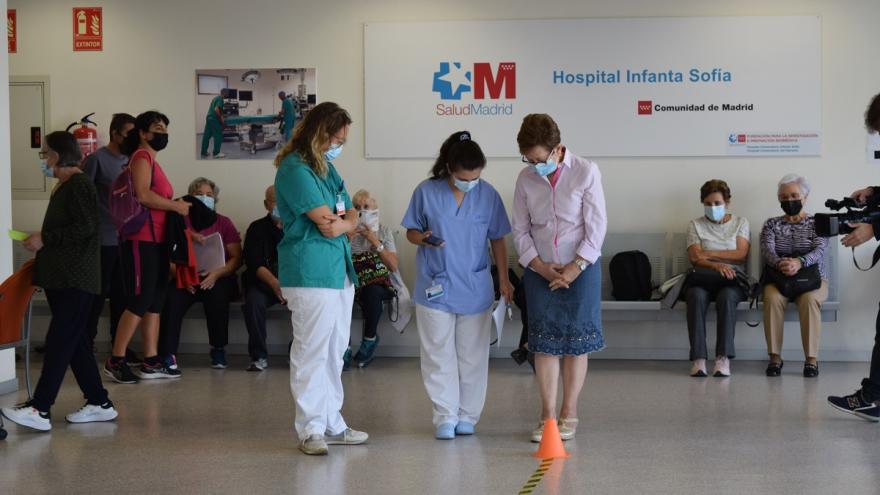 Texto Alternativo: El Hospital Universitario Infanta Sofía evalúa el estado de salud de los mayores de 70 años