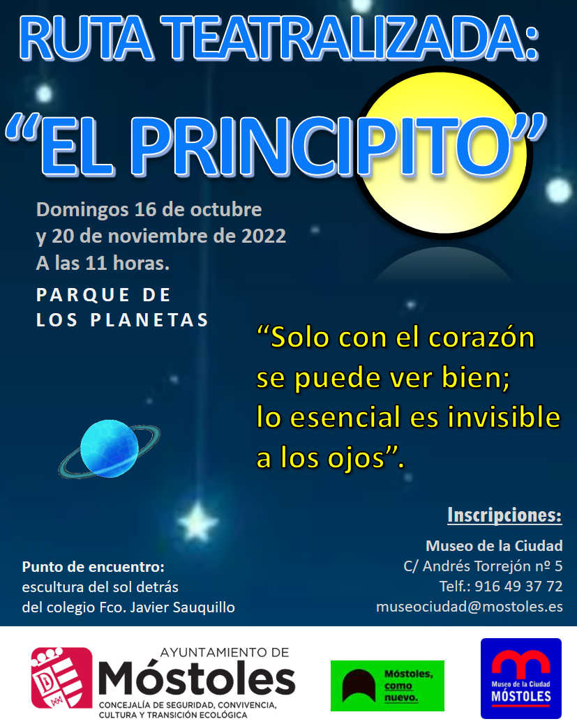 Texto Alternativo: Vuelven en Móstoles las rutas teatralizadas de El Principito