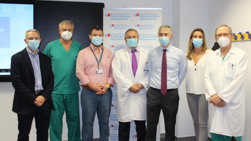 Texto Alternativo: El Hospital Puerta de Hierro organiza una jornada sobre una innovadora técnica en trasplante hepático, la perfusión hipotérmica oxigenada exvivo