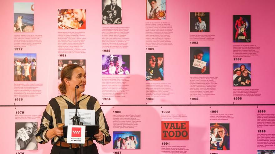 Texto Alternativo: La Comunidad de Madrid el Gobierno de la Comunidad presenta la exposición Pablo Pérez-Mínguez. Modernidad y Movida de un fotógrafo transgresor