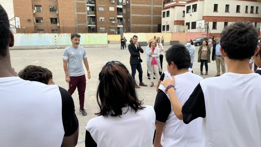 Texto Alternativo: La Comunidad de Madrid colabora con la Fundación Real Madrid para potenciar el deporte entre más de 300 menores tutelados