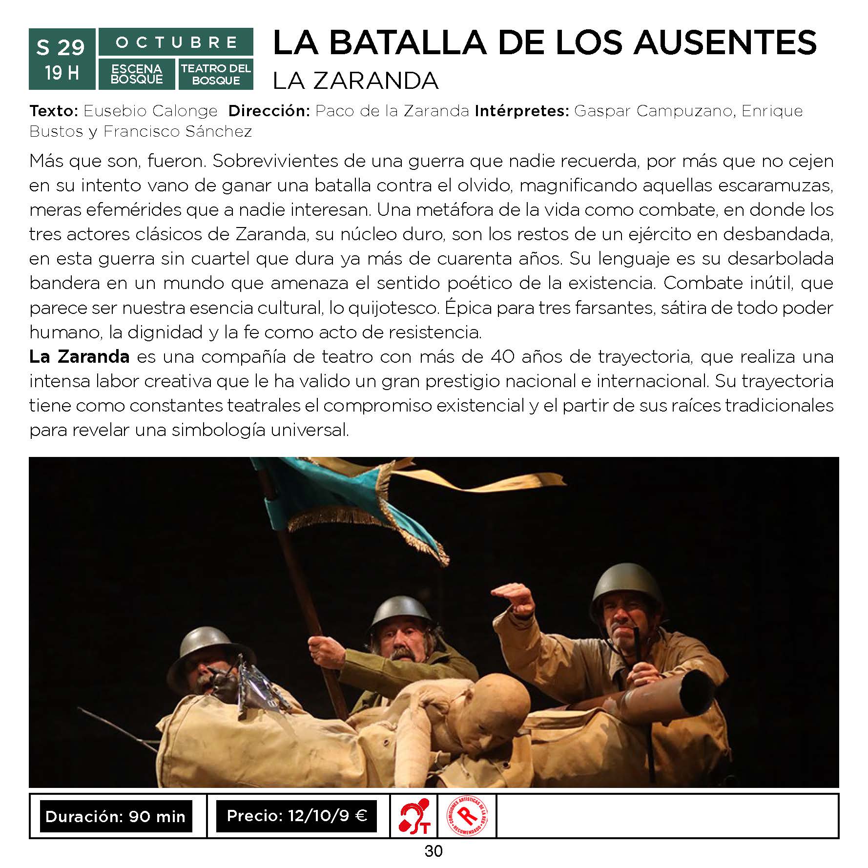 Texto Alternativo: El espectáculo de danza Mother Tongue y las obras teatrales Perdón y La batalla de los ausentes protagonizan la agenda cultural de la semana en Móstoles