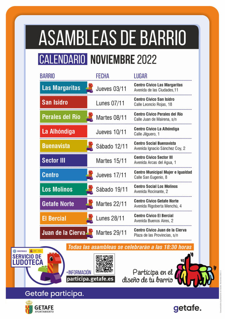 Texto Alternativo: Getafe comienza una nueva edición de Asambleas de Barrio