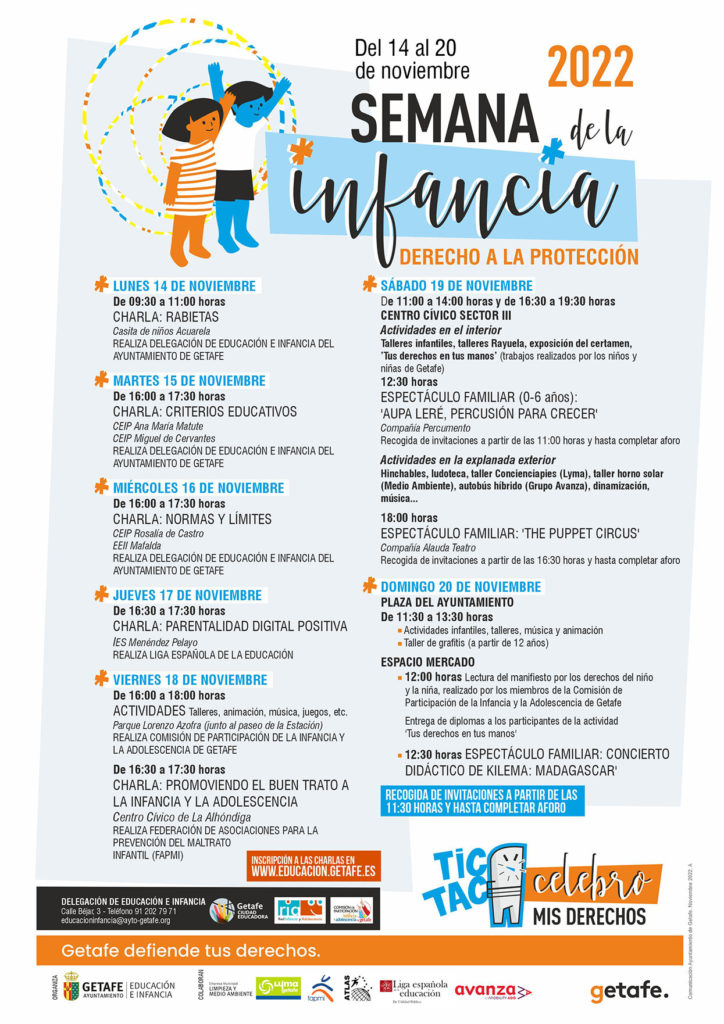Texto Alternativo: Getafe celebra la Semana de la Infancia