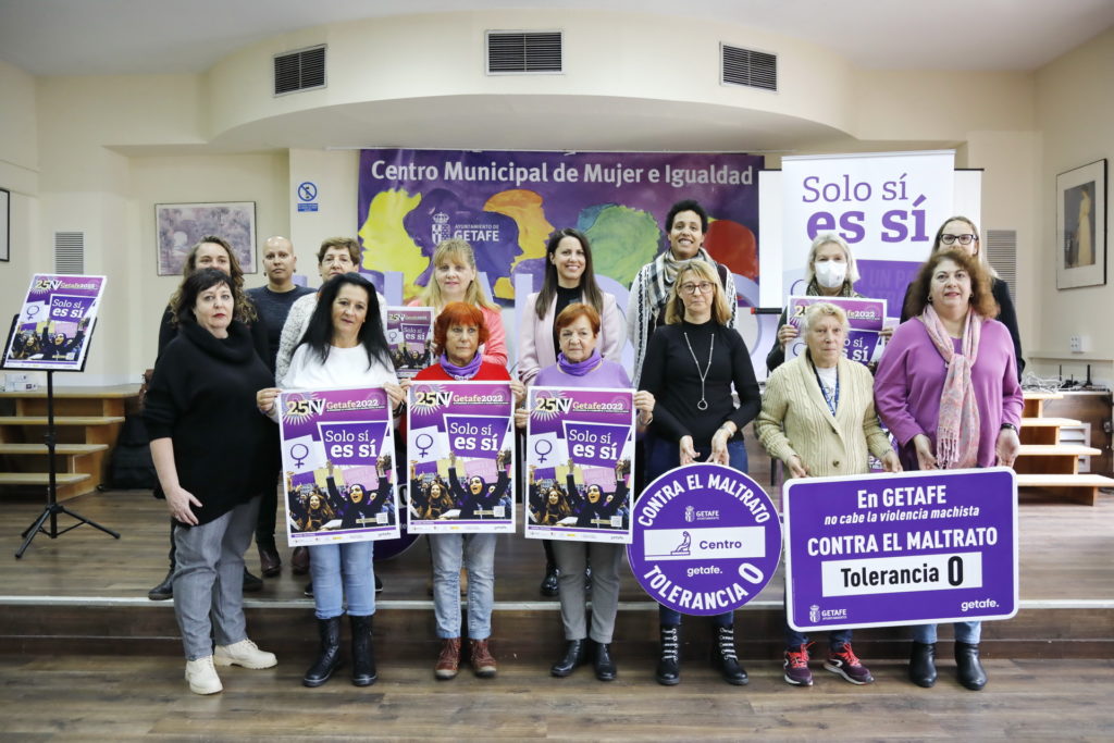 Texto Alternativo: Getafe colocará señales de tráfico para condenar la violencia de género